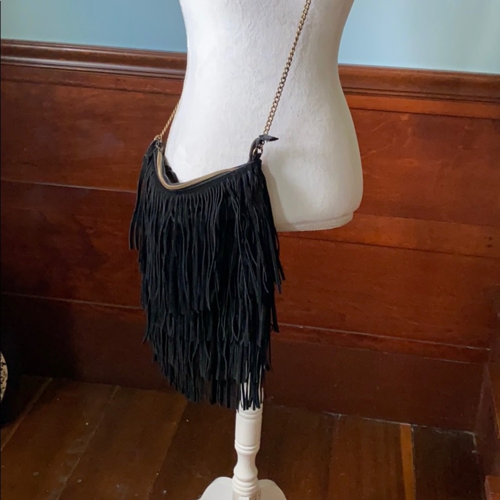 Black fridge crossbody bag